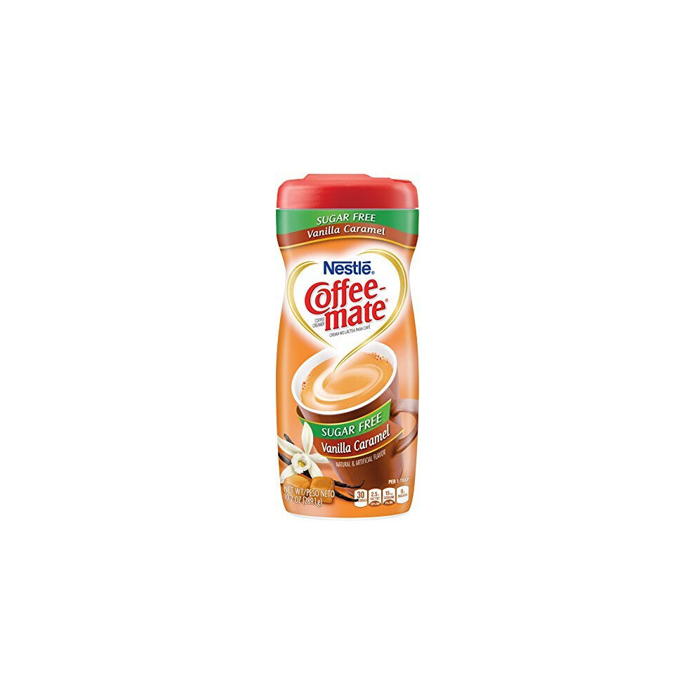 Coffee-mate Vanilla Caramel, Sugar-Free Powdered Coffee Creamer, 10.2-Ounce Units (Pack of 6) by Coffee-mate