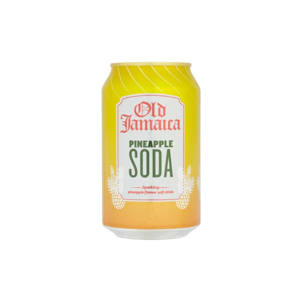 Old Jamaica Sparkling Pineapple Soda Drink 330ml x 20 Pack