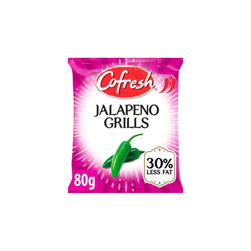 Cofresh Mild & Tangy Jalapeno Potato Grills 80gr x 15 Pack