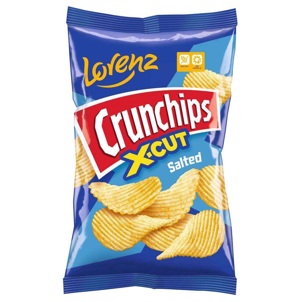 Lorenz Crunchips 130g | Unique crunch | Magically delicious (Salt, 16)