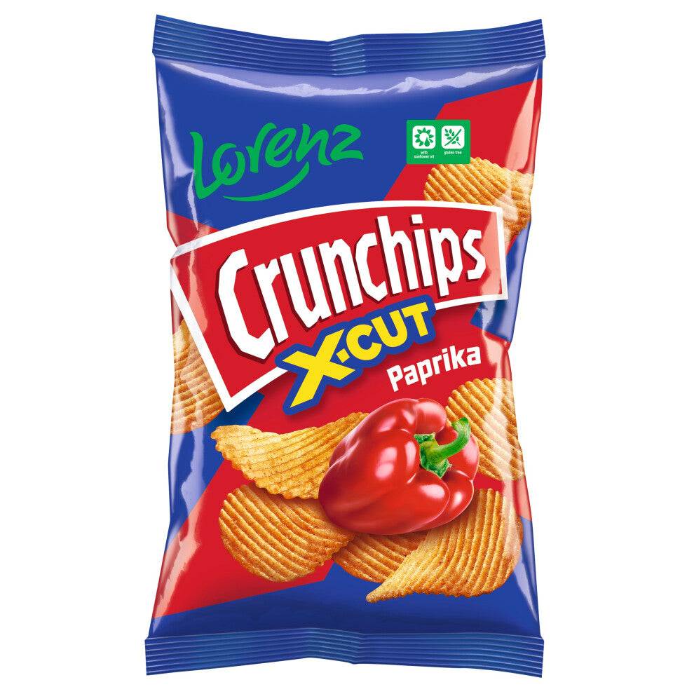 Lorenz Crunchips 130g | Unique crunch | Magically delicious (Paprika, 16)