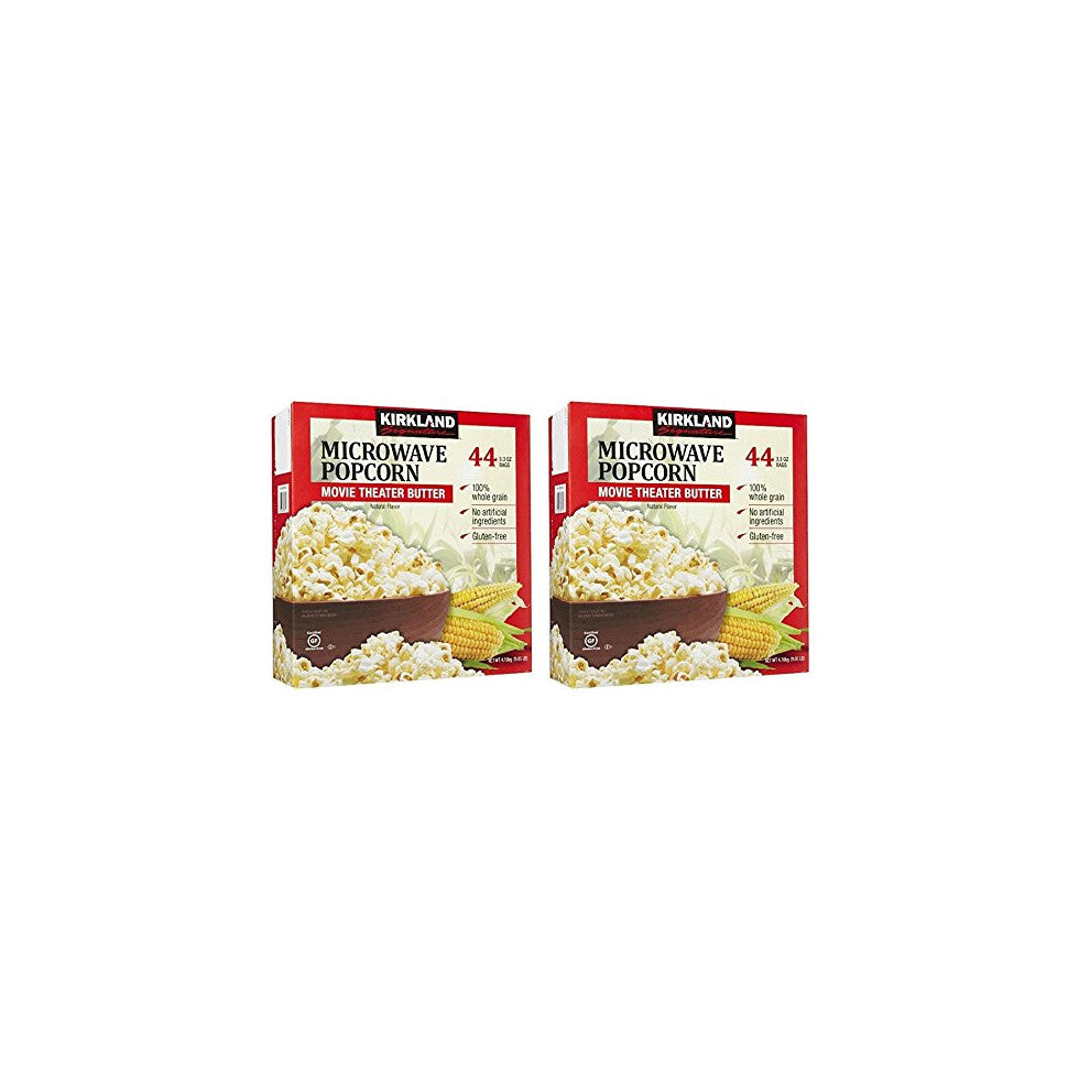 KIRKLAND SIGNATURE lYGTcR Microwave Popcorn, 3.3 oz, 44 Count, 2 Pack