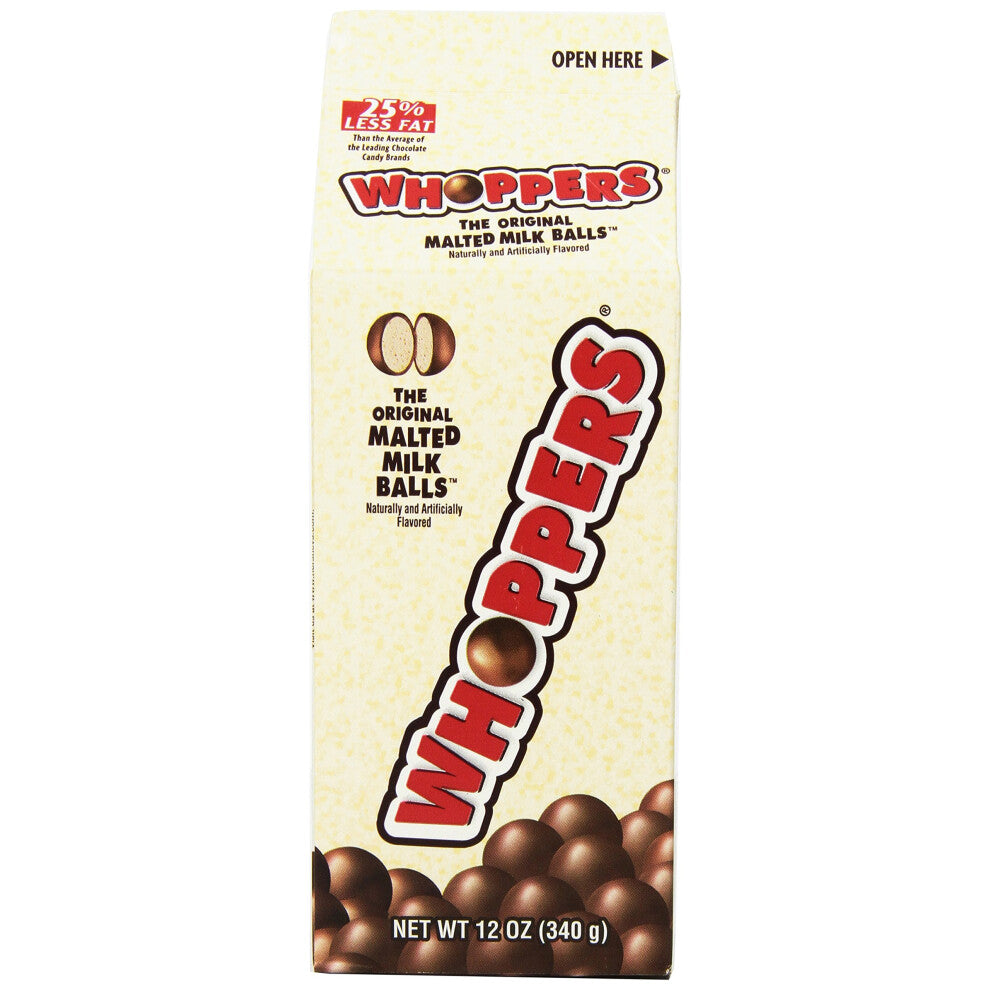 Whoppers Malted Milk Balls, 12-Ounce Cartons (Pack of 6) by Whoppers [Foods]