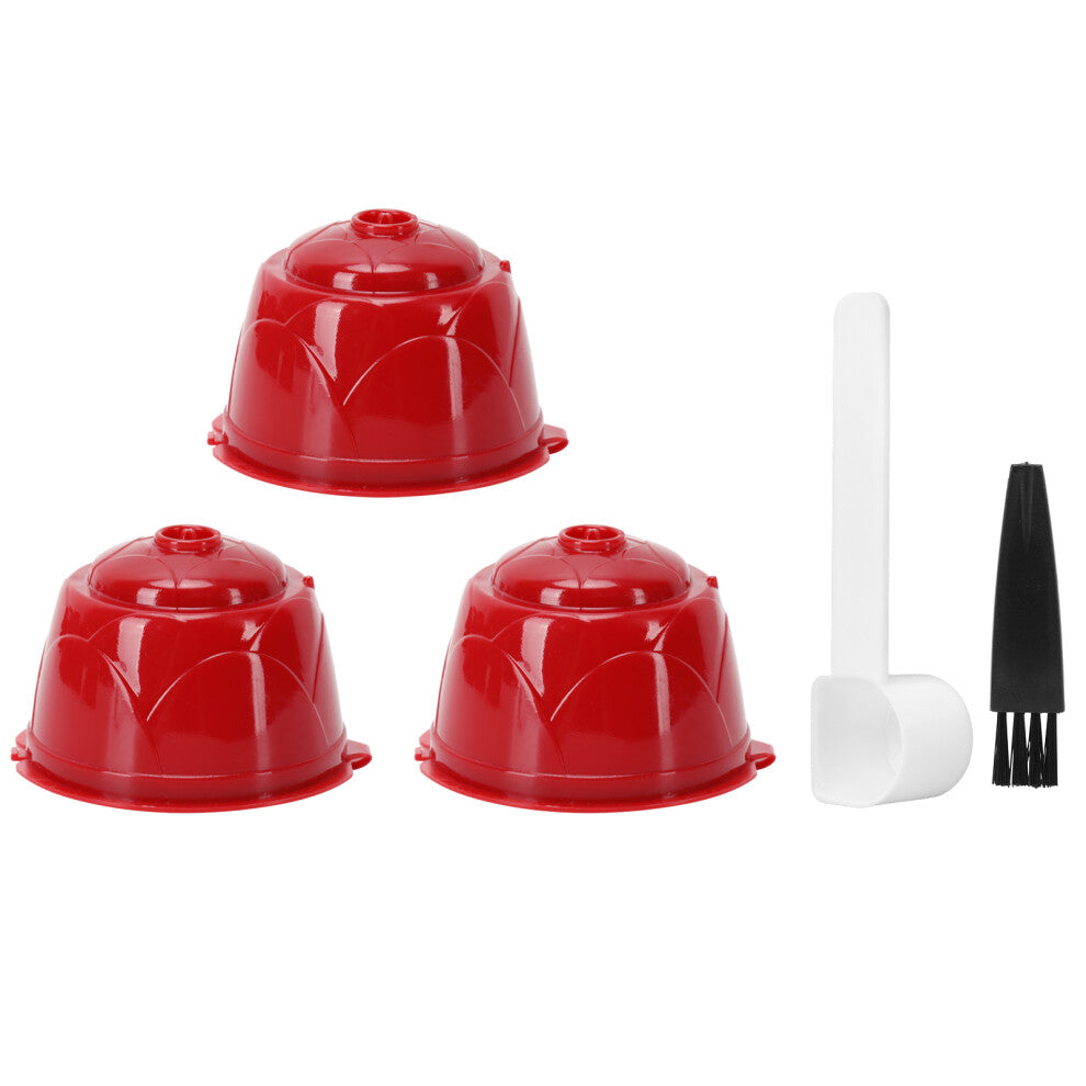 Reusable Coffee Capsule Filter Spoon Brush Kit Fit
