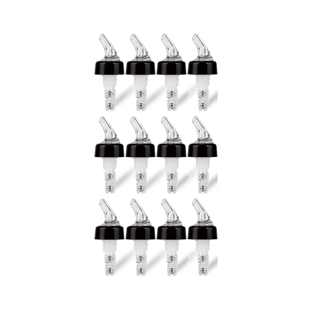 12 Pcs 1Oz Automatic Measured Bottle Pourer - Spirit Measure Pourer Drinks Wine Cocktail Dispenser Home Bar Tools