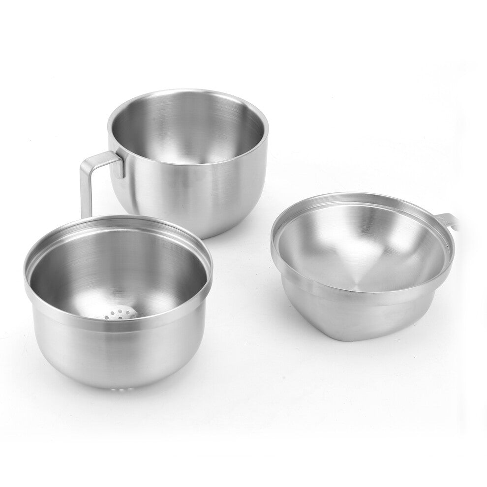 Noodle Bowl Double Layer Stainless Steel Household