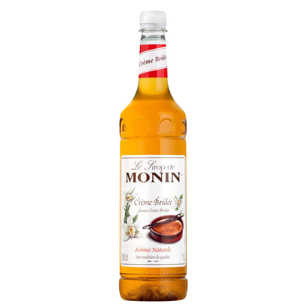 MONIN Premium Creme Brulee 1L Syrup For Coffee, Cocktail & Dessert