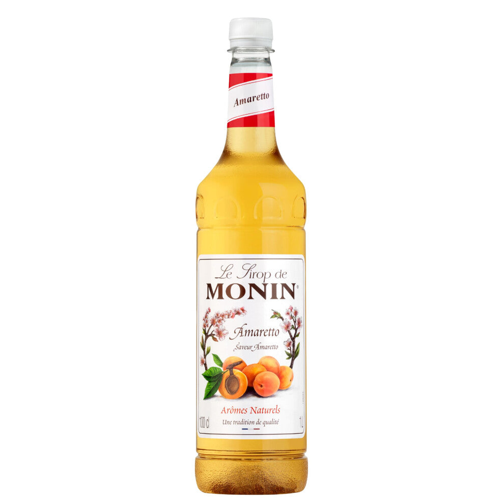 MONIN Premium Amaretto 1L Syrup For Coffee, Cocktail & Dessert
