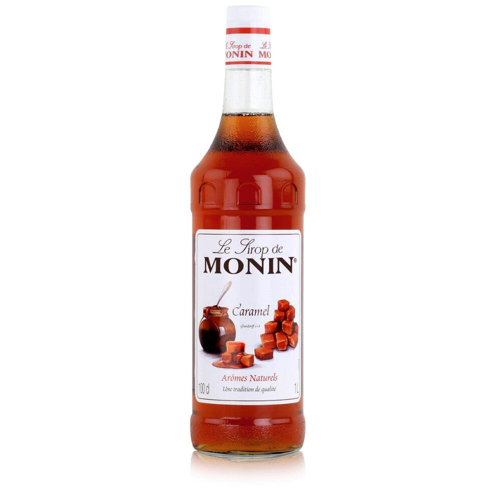 MONIN PremiumCaramel 1L Syrup For Coffee, Cocktail & Dessert