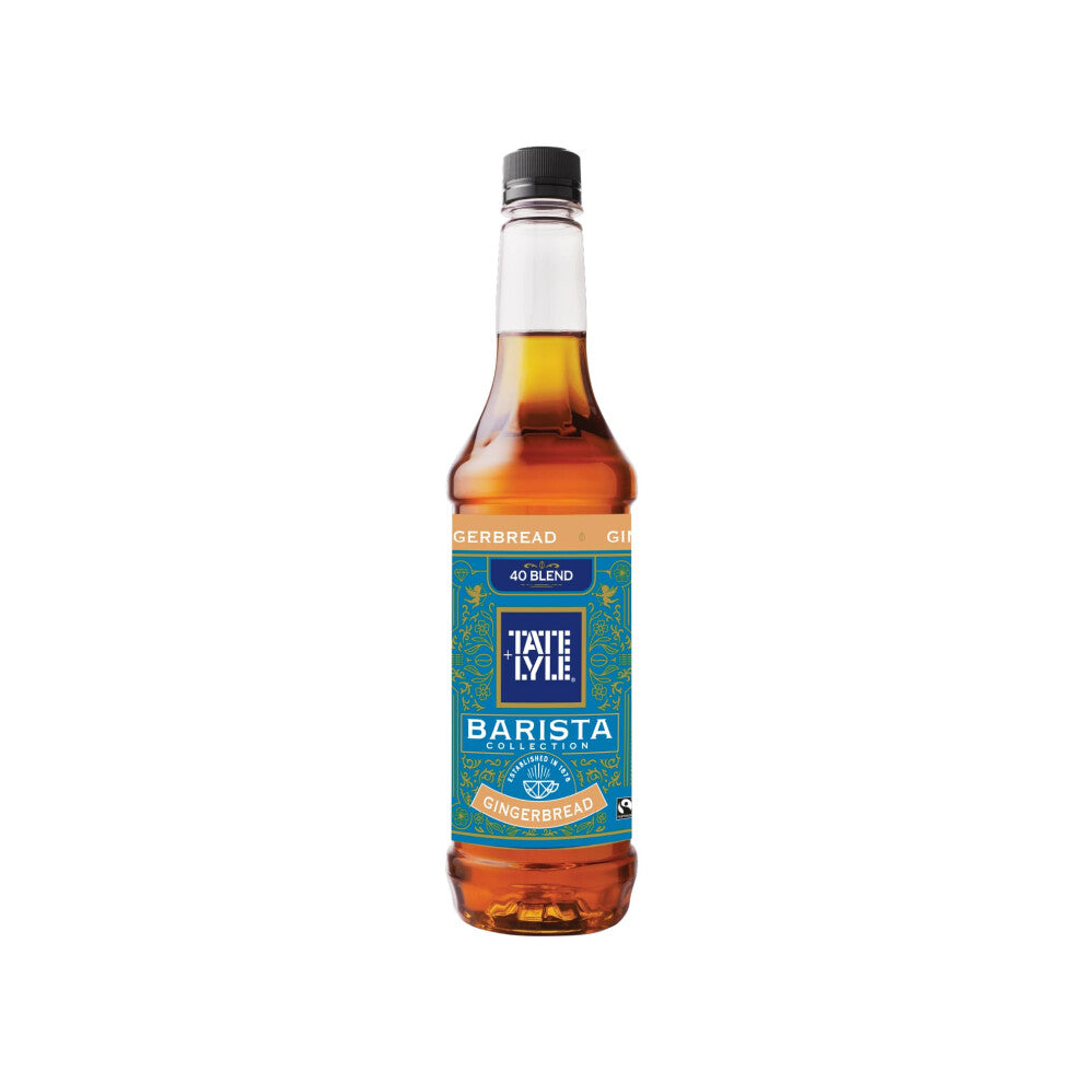 Tate & Lyle - Gingerbread Syrup - Vegan and Vegetarian Friendly - Gingerbread Coffee Syrup, Cold Drinks and Hot Drinks - 750ml