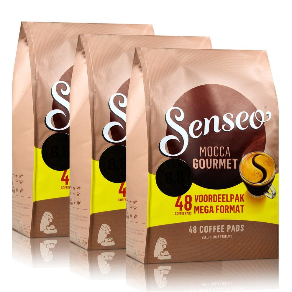 Senseo Mocca Gourmet Coffee Pads - 48 Pads (Pack of 3)