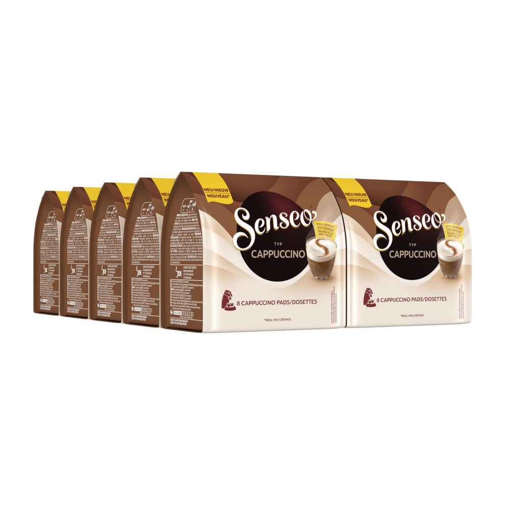 Senseo Coffee Pads Cappuccino, Milk Foam Classic 10 Pack, 10 x 8 Pods