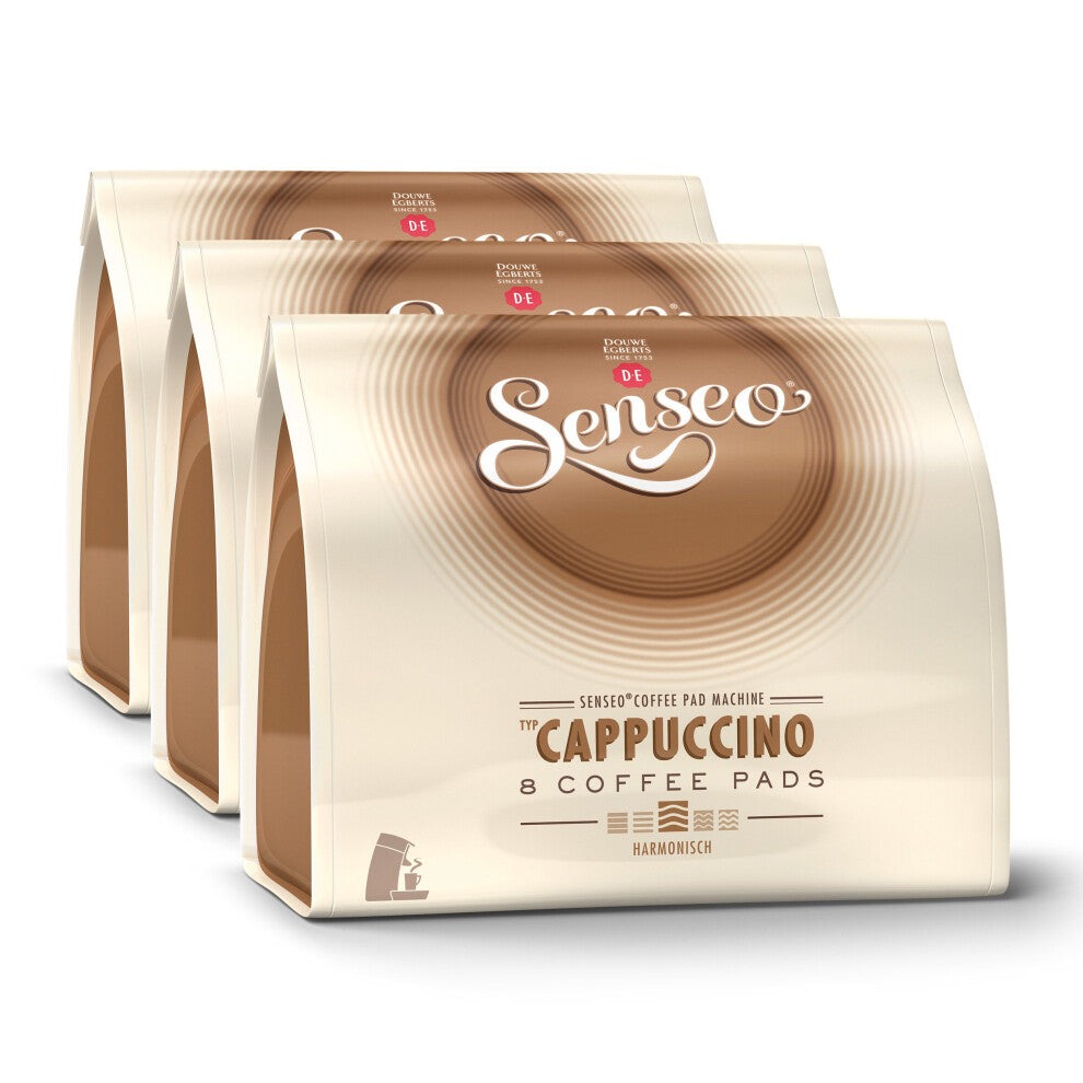 Senseo Cappuccino Coffee Pods x48 –  (Pack of 3, Total 144 Pods)
