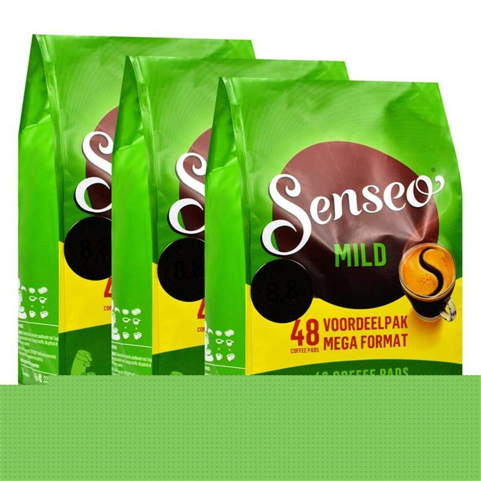 Senseo Mild Roast Coffee Pads x48 –  (Pack of 3, Total 144 Pods)