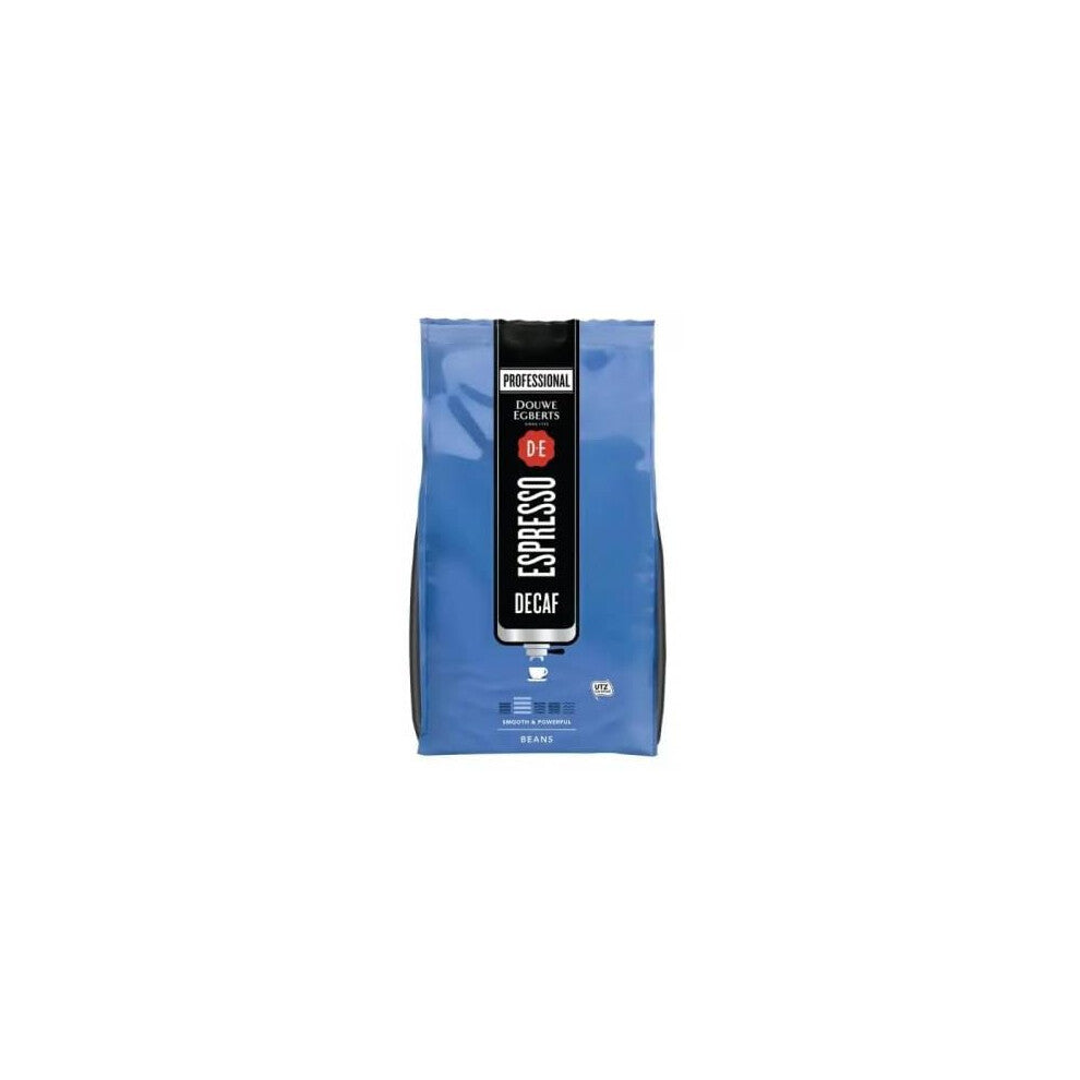 Douwe Egberts Espresso Decaf Coffee Beans 500g (Pack of 1) - Decaffeinated Beans