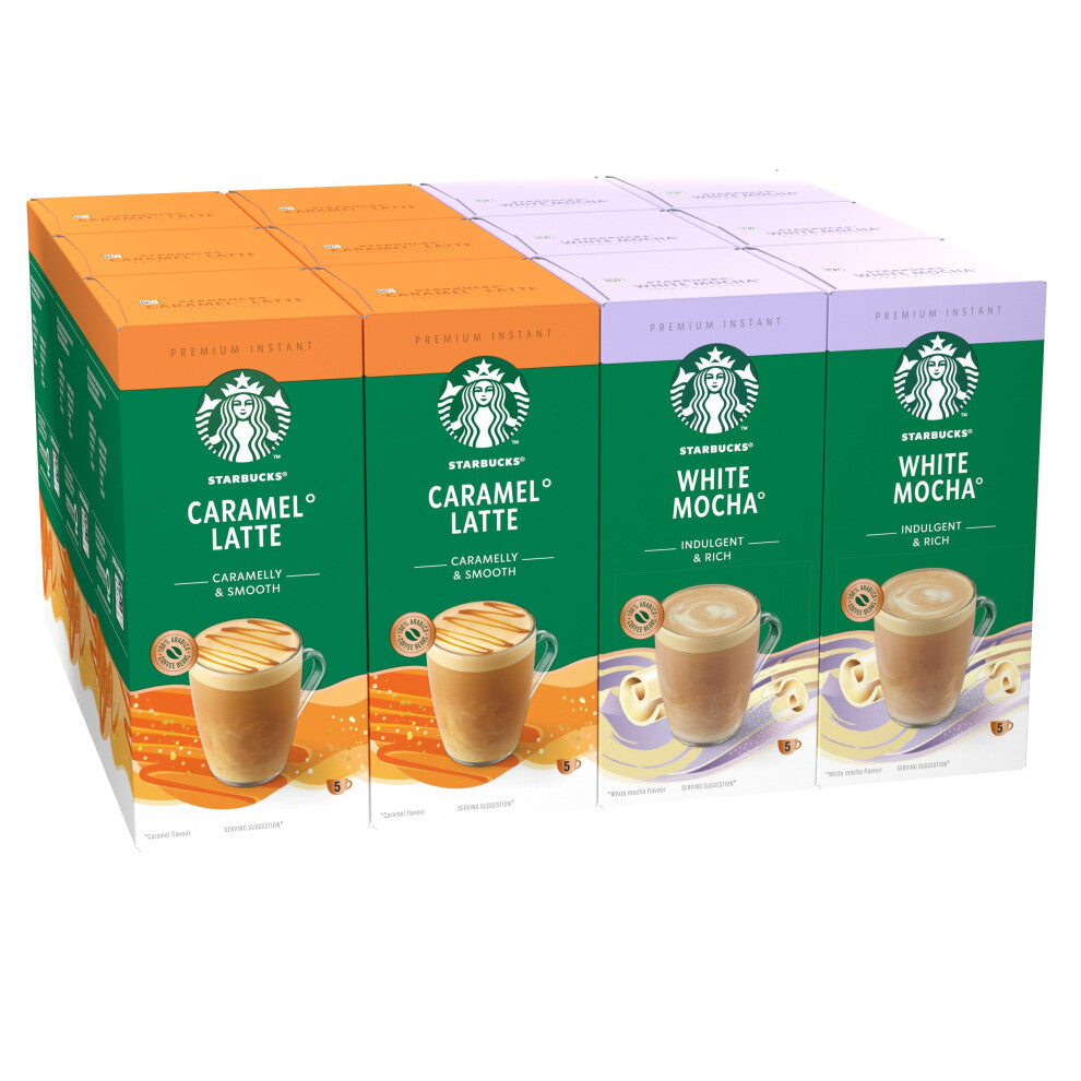 STARBUCKS Premium Mix Instant Coffee Variety Pack 12 x 5 (60 Sachets)