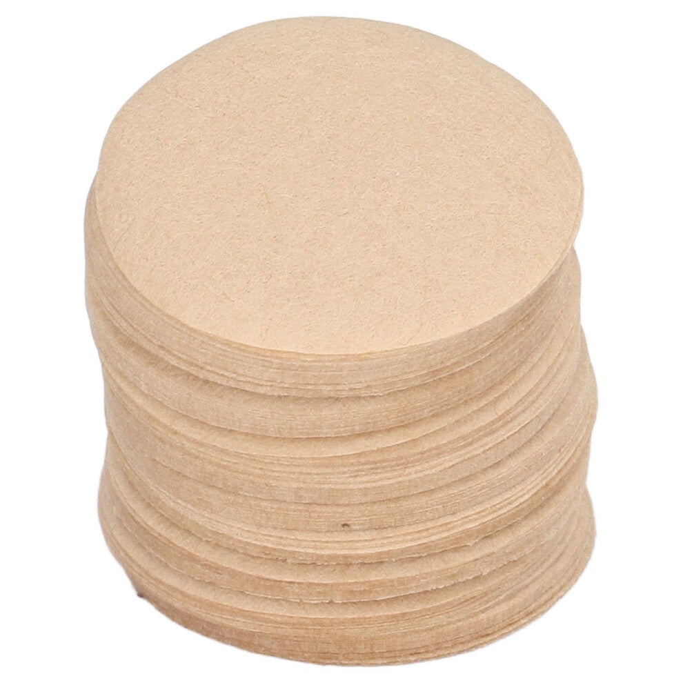 100 Pcs Coffee Filter Paper Natural Round Capsule