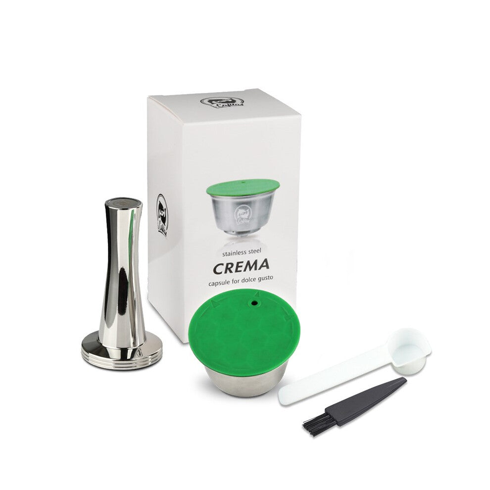 Reusable Dolce Gusto Capsules 4-Piece Set Stainless Steel Coffee Filter with 41mm Tamper (BPA-Free,NO FDA Certificate)