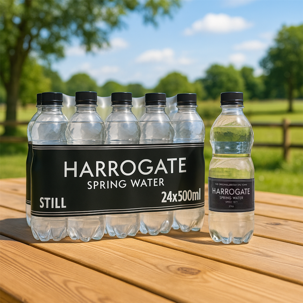 Harrogate Spring Still Natural Mineral Water – 500ml Bottles (Pack of 24) | Pure Spring Water | Refreshing Hydration | Suitable for All Diets