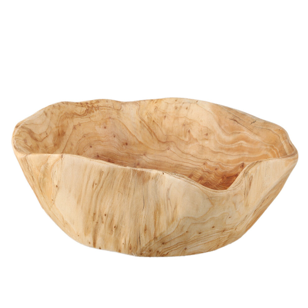 Household Fruit Bowl Wooden Candy Dish Plate Wood Carving Root 25-29 cm