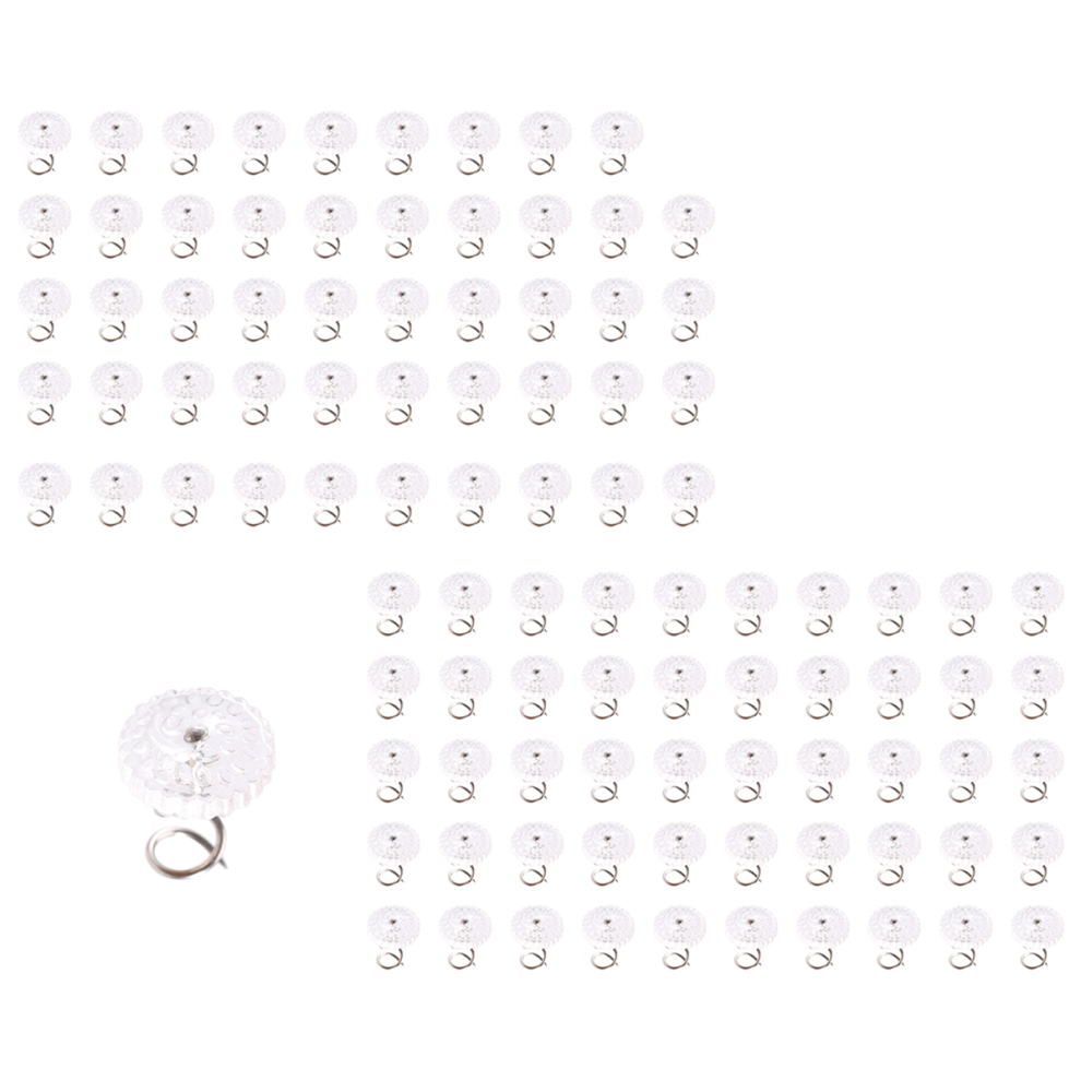 Clear Heads Twist Pins for Upholstery, Slipcovers and Bedskirts,, Set of 100