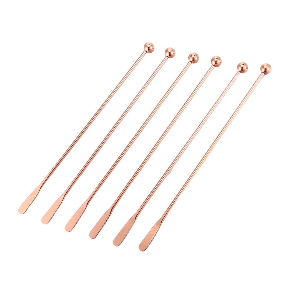 Stainless Steel Coffee Beverage Stirrers Stir Cocktail Drink Swizzle Stick,Coffee Stick Set Of 6