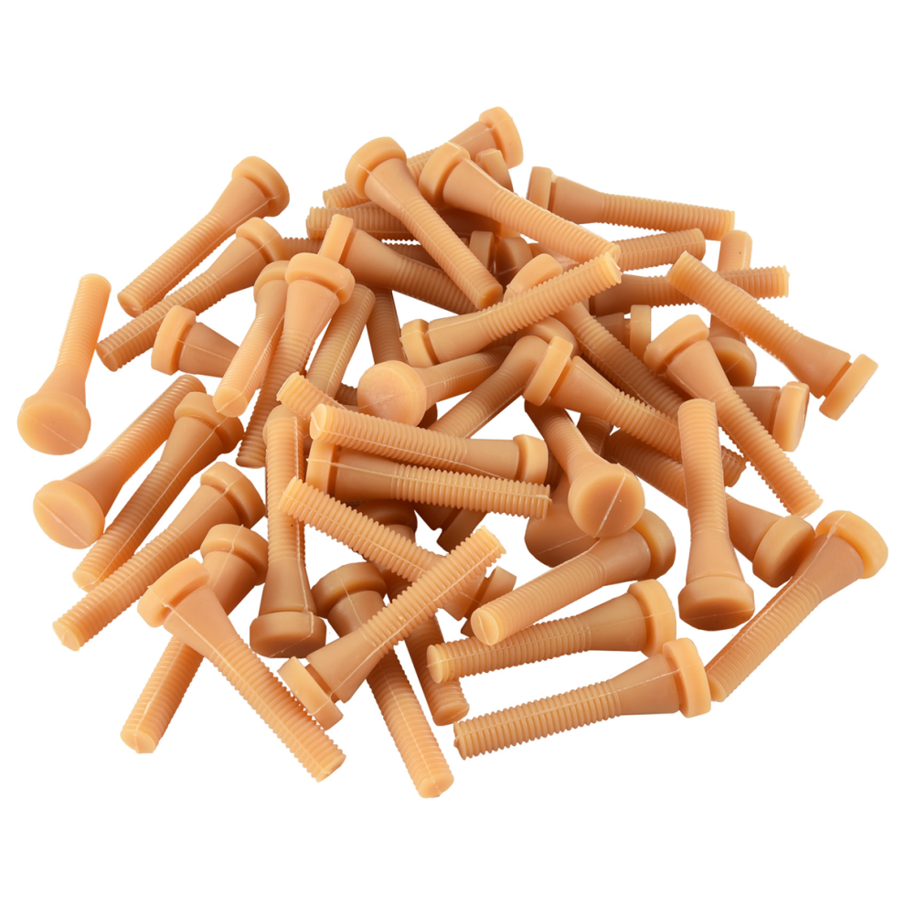 50Pcs Rubber Hair Removal Stick Chicken Poultry Plucking Finger Plucker Picker for Ducks Wear Resist Rod Quail