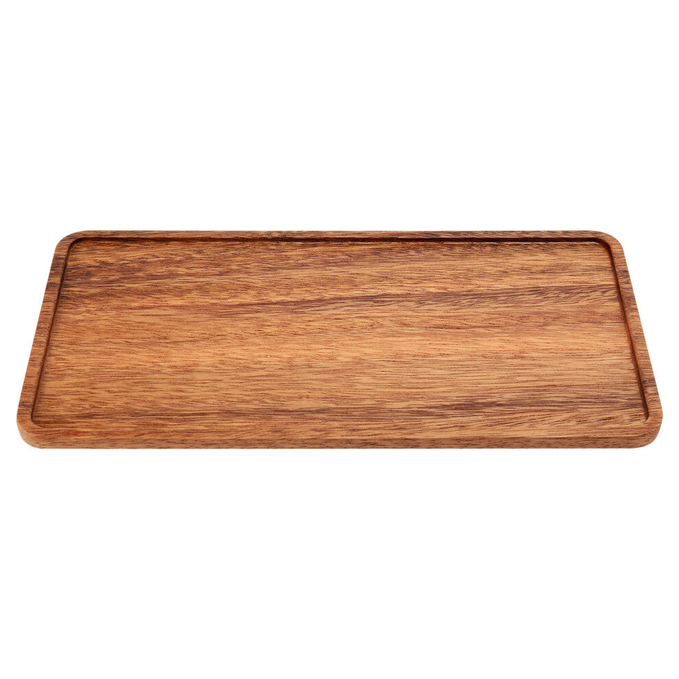 South American Walnut Tray, Solid Wood Wooden Afternoon Tea Fruit Coffee Shop Simple Snack Tray