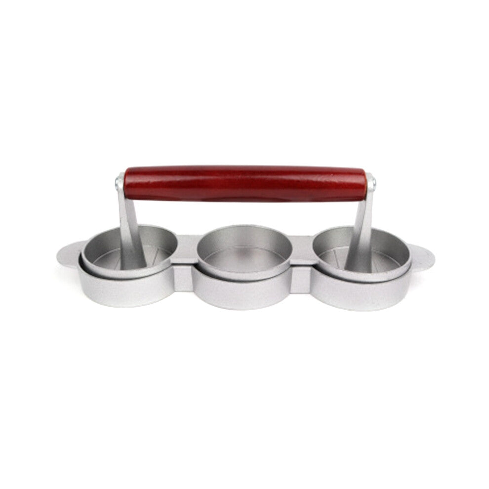 Mini Hamburger Presses Nonstick 3 Slot Small Burger Patties Triple Beef Maker Mold Machine Meat Kitchen