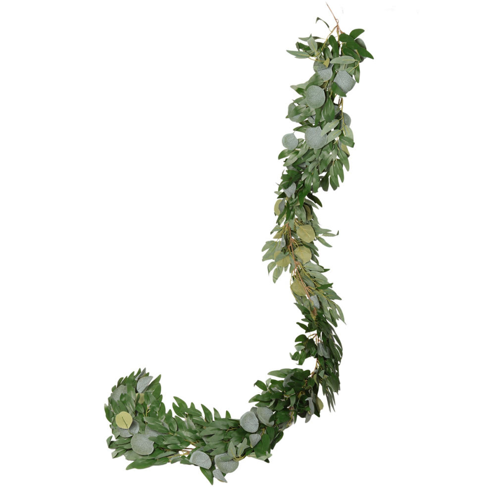 Artificial Eucalyptus and Willow Vines Faux Garland Ivy for Wedding Backdrop Arch Wall Decor Table Runner Vine