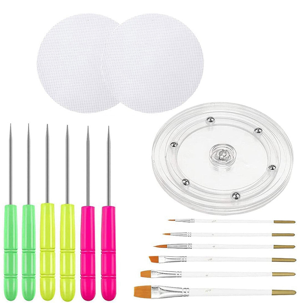 Cookie Decorating Kit,Round Turntable Decorating,Cookie Fondant Brush Icing Tool