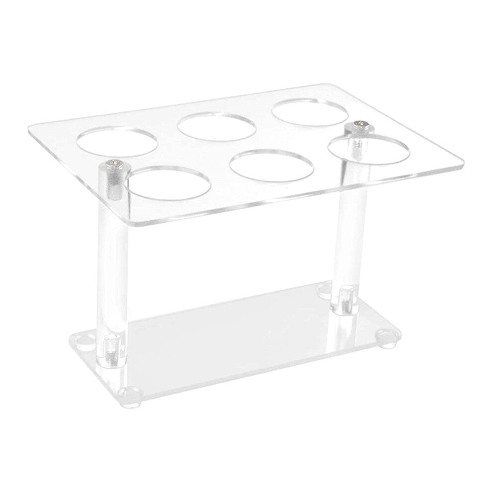 1Pcs Cone Holder, Clear Acrylic Ice Cream Display Stand, Sushi Hand Roll Stand Holders (6 Holes)