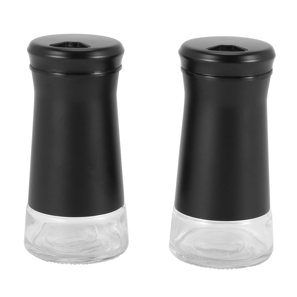 Pepper Shakers with Adjustable Pour Holes Elegant Stainless Steel Salt and Dispenser Perfect for Sea Salts 2Pcs