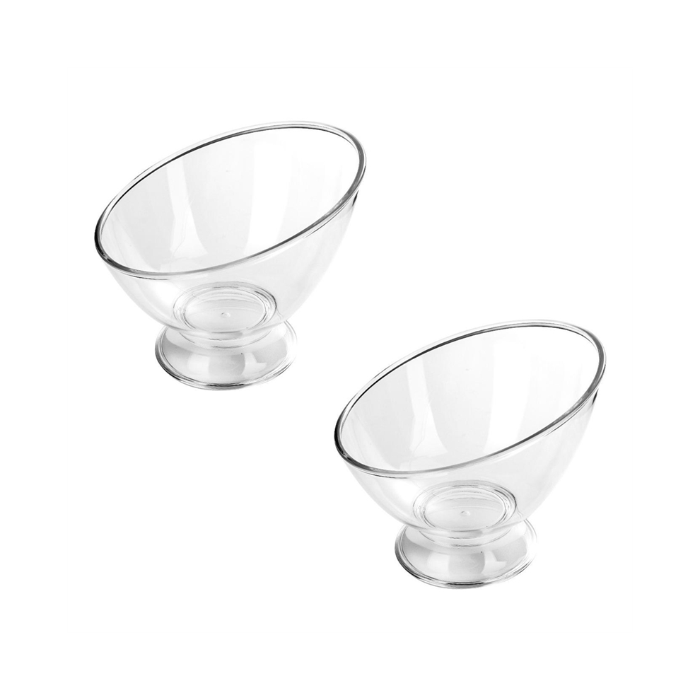 2PCS Clear Coffee Pod Holder Plastic Capsule Container Creamer Storage Salad Bowl Candy Dish