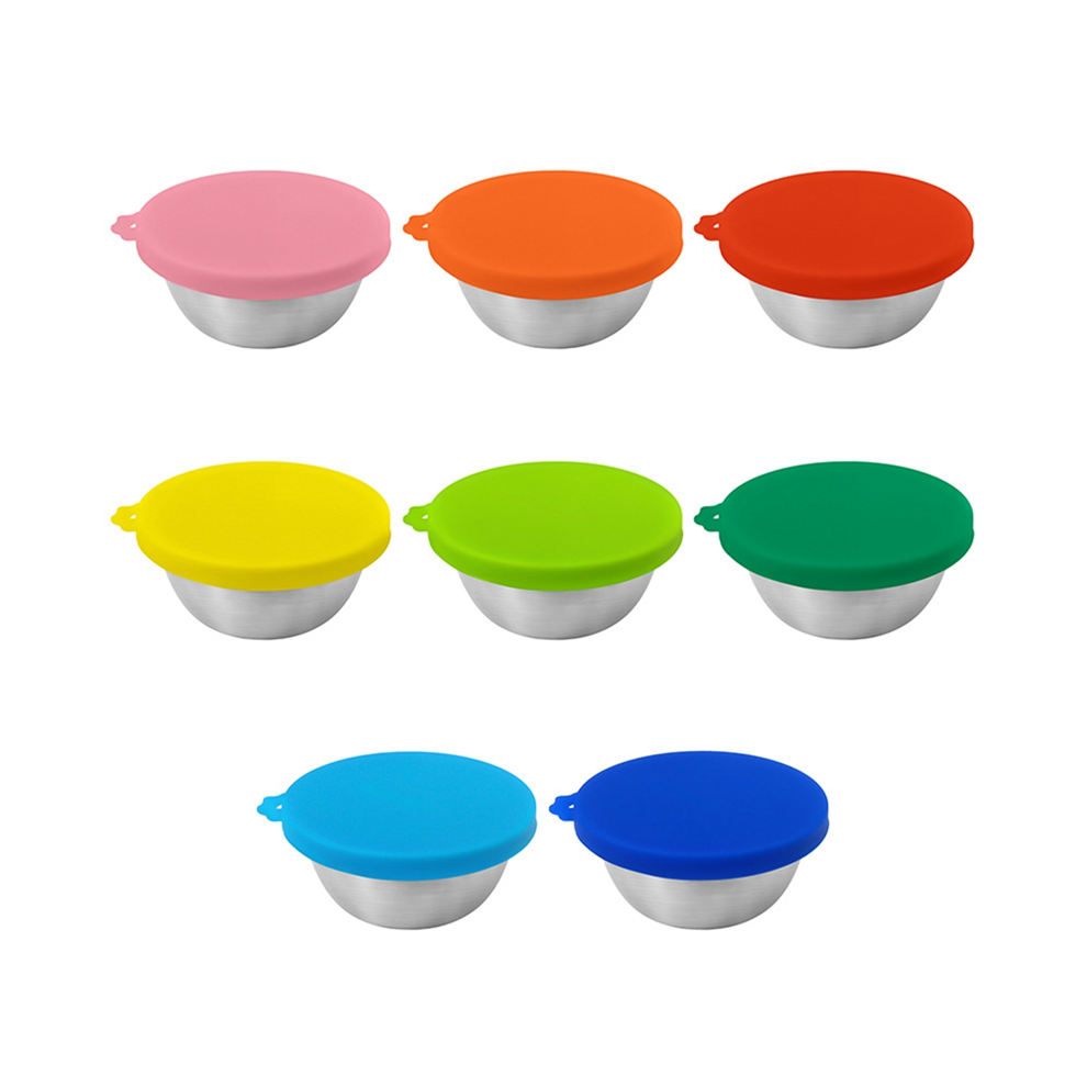 Salad Dressing Containers,2.4Oz Small Condiment Containers with Lids, Cup Dipping Sauce Cups Container 8Pcs