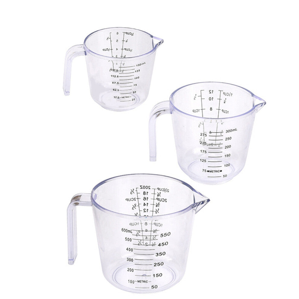 Measuring Cups Set, Liquid for 3 Kitchen Plastic Set Baking Tool