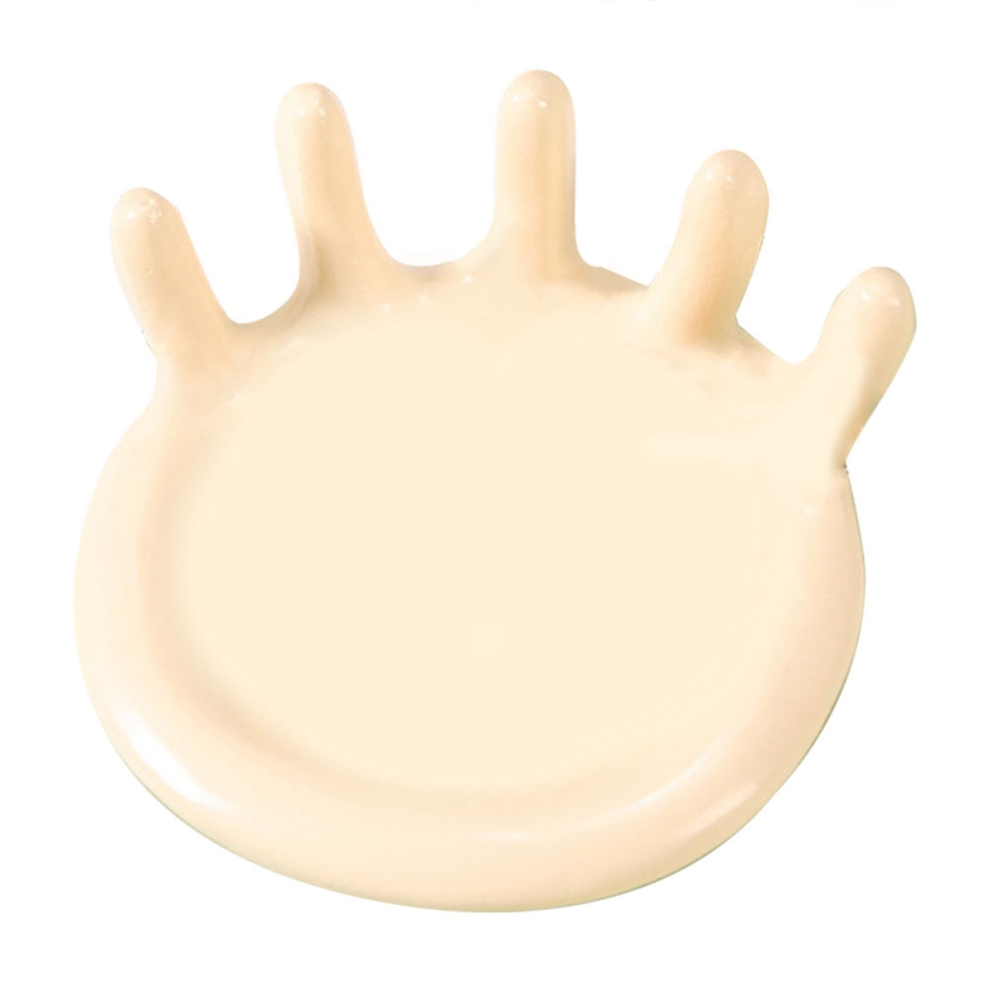 Resin Funny Ring Plate Jewelry Desktop Storage Ornaments , Short Five-Finger Rings Dish, Decorative Tray,B