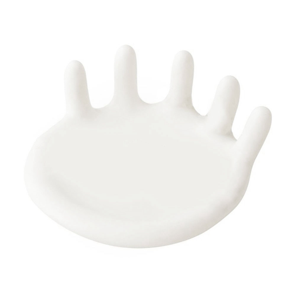 Resin Funny Ring Plate Jewelry Desktop Storage Ornaments , Short Five-Finger Rings Dish, Decorative Tray,A