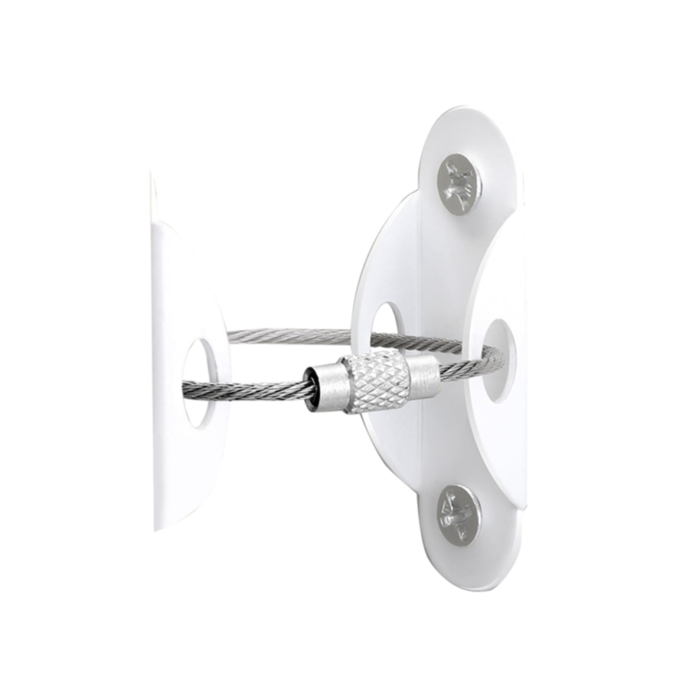 Furniture Anti-Tip Fixer Shoe Cabinet Bookshelf Adjustable Metal Thickened Safety White