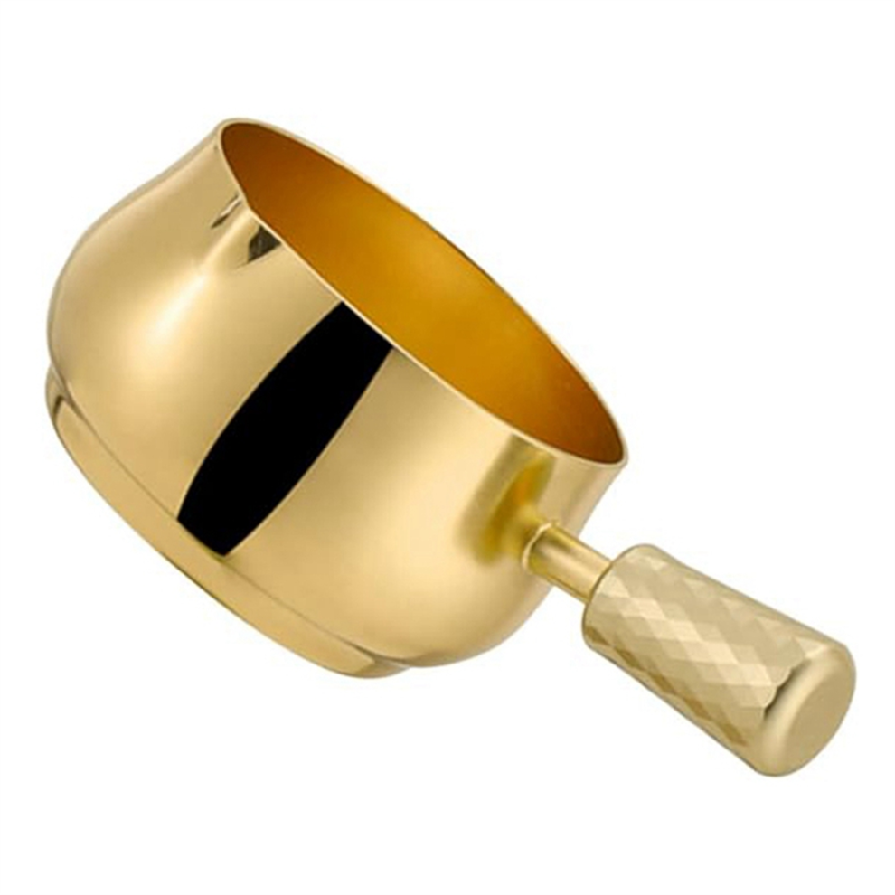Stainless Steel Sauce Cup,Gravy Boat,Sauce Dispenser Cup with Handle for Gravy,Warming Sauces,,MilK
