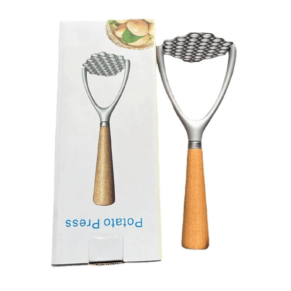 Potatoes Mud Pressure Wood Handle Potato Masher Ricer Fruit Vegetable Tools Kitchen Gadgets Accessories