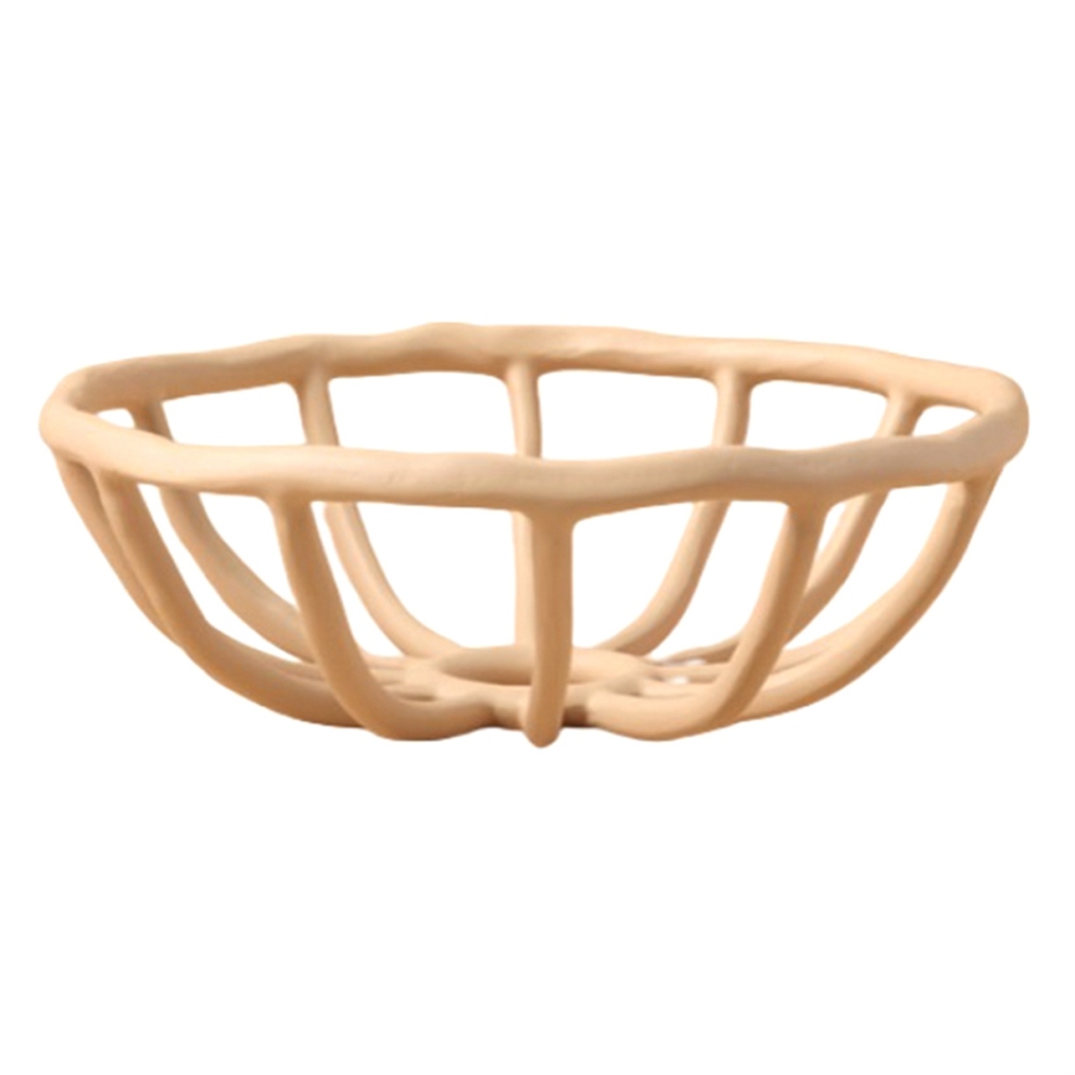 Brief Nordic Resin Hollow Fruit Tray Plate Living Room Desktop Snack Bowl Crafts Shop Cafe Decoration