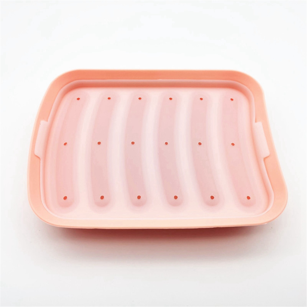 Green-6 in 1 Sausage Machine DIY Mold Making Hot Dog Handmade Ham Silicone Food Kitchen Cooking Gadgets