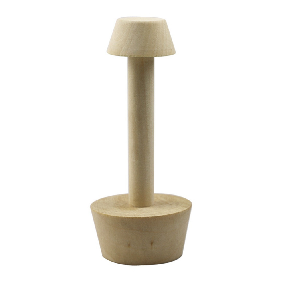Kitchen Gadgets Wood Egg Tart Pusher Double Side Tamper Pastry Wooden Mold