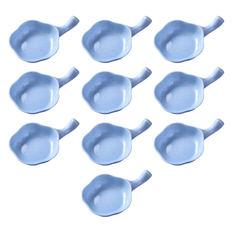 Seasoning Plate Dressing Tomato Sauce Dish Kitchen Bowl Handle Plates Serving Saucers for Blue