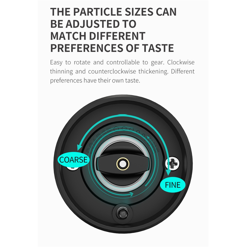 Electric Pepper Grinder Stainless Steel Salt and USB Rechargeable Adjustable Coarseness Kitchen Tool