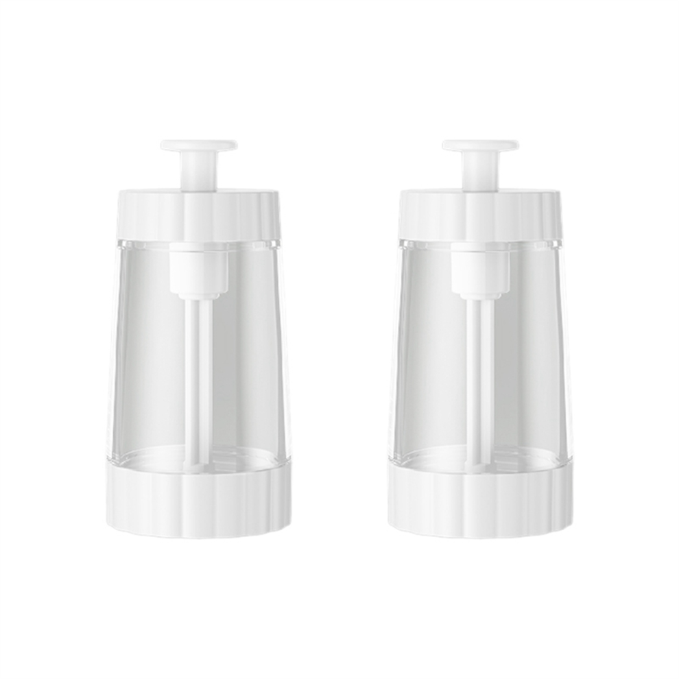 Jars for Spices Salt and Pepper Transparent Seasoning Jar Spice Kitchen Bottle Container White