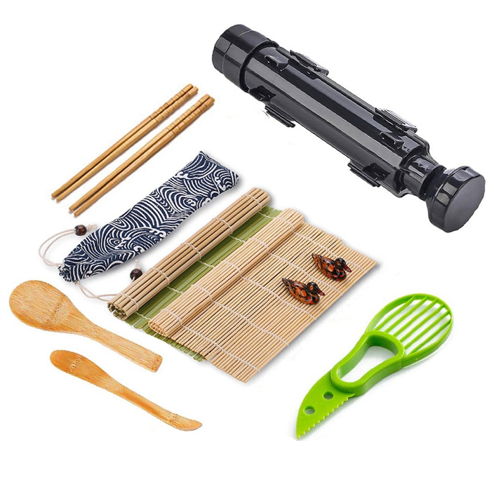 Sushi Making Equipment Kit, Japanese Rice Ball Roll Mold Multifunctional Kitchen Tools