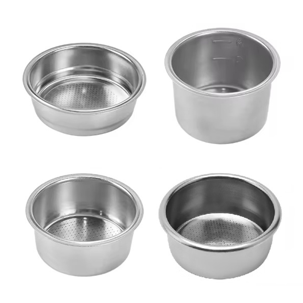 51mm Coffee Filter Basket Replacement Stainless Steel Suitable for Bottomless Pots 4 Tools