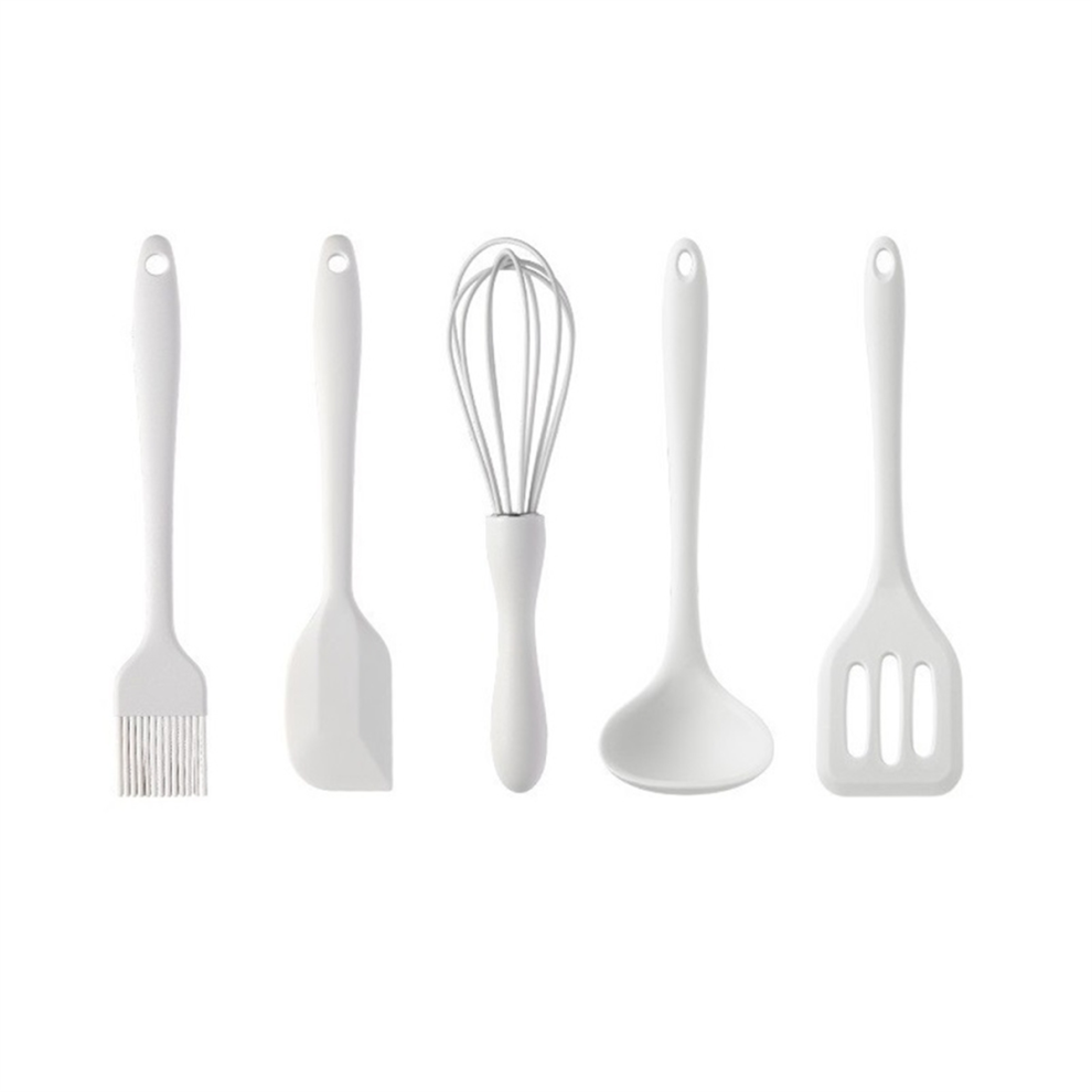 Silicone Kitchen Utensils Food-Grade Non-Stick Cooking and Baking Tool Scraper Oil Brush Whisk Tools